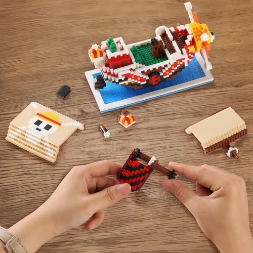 Navios One Piece de Montar, Sunny, Merry, Yuda e Polar Tang