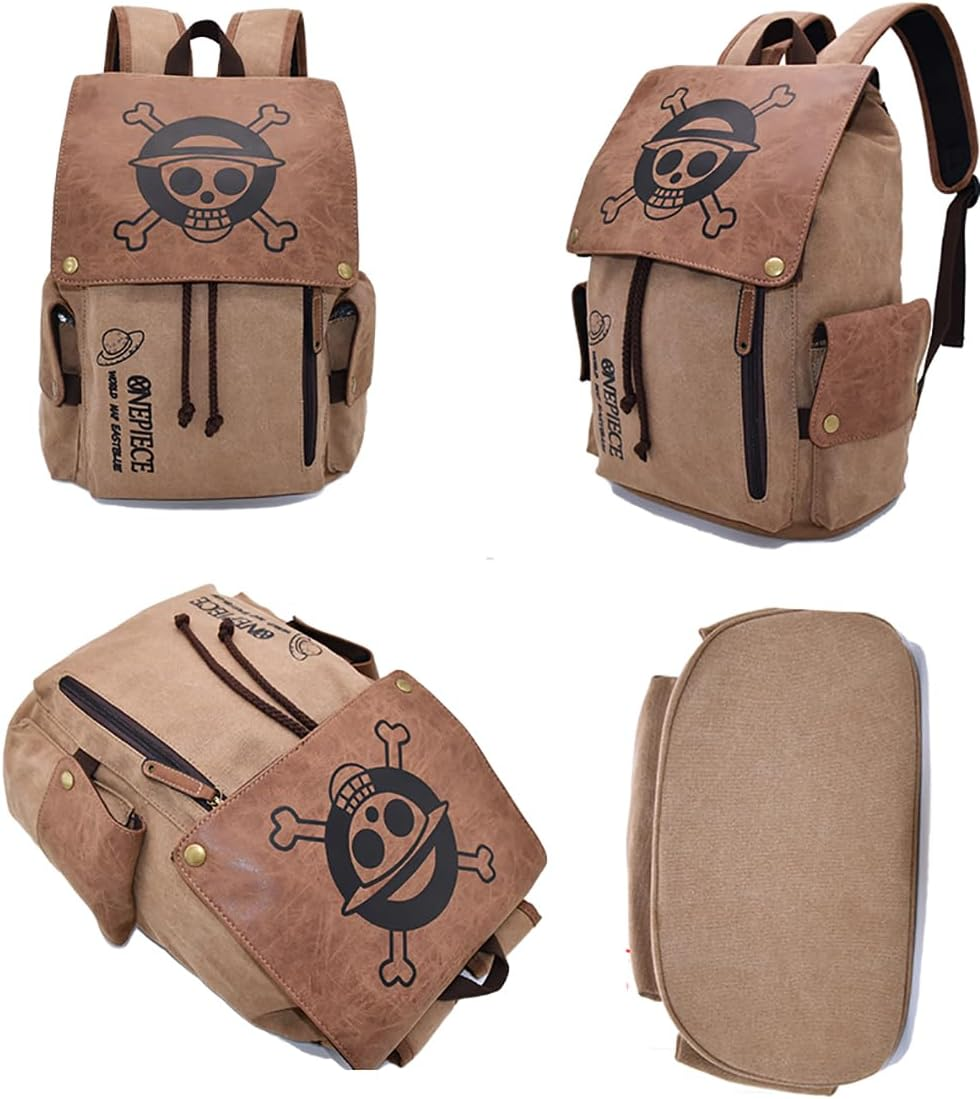 Mochila Jolly Roger Wanted Adventure + Chaveiro Gomu Gomu no Mi (Brinde)