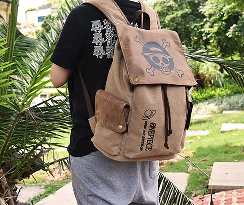 Mochila Jolly Roger Wanted Adventure + Chaveiro Gomu Gomu no Mi (Brinde)