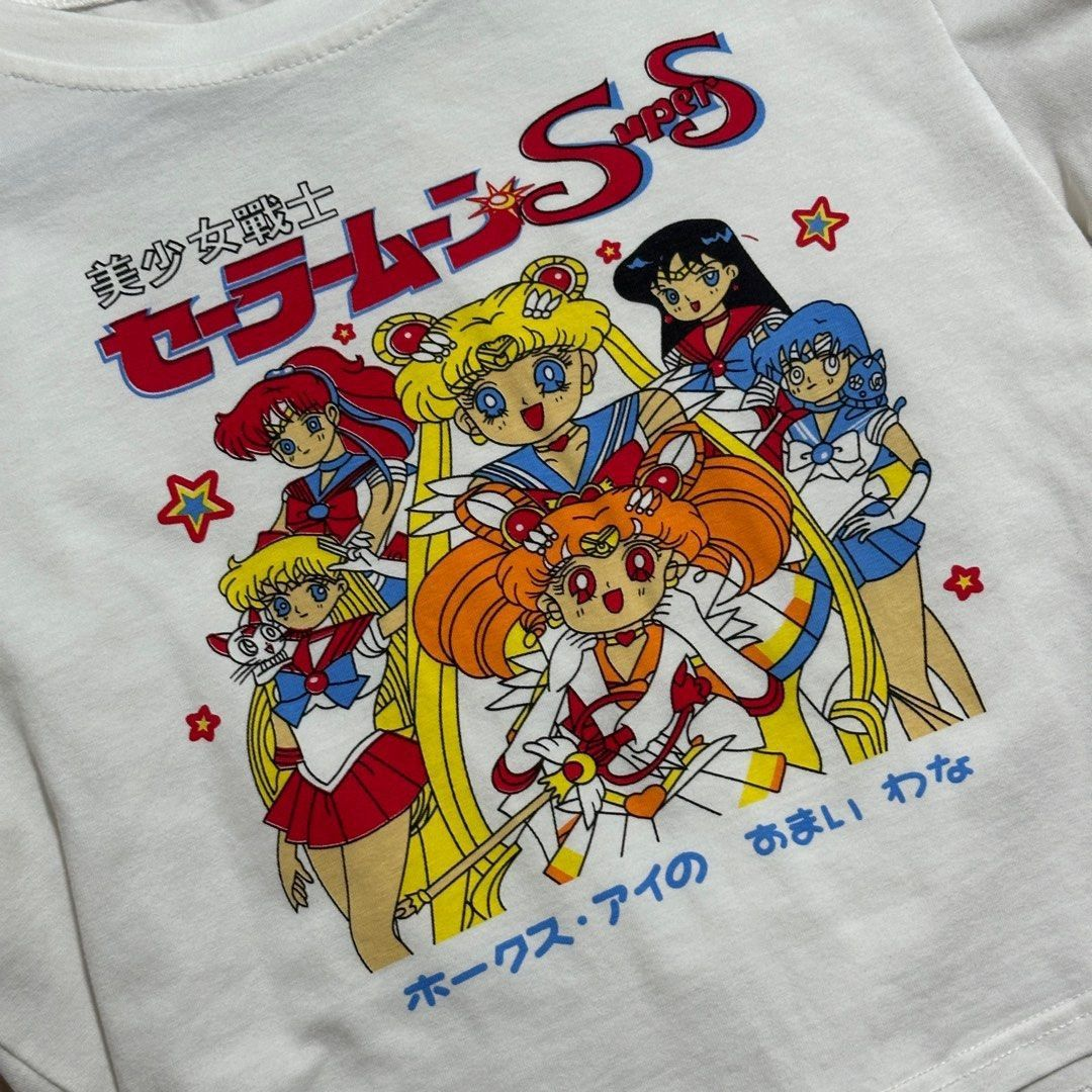 Cropped Camiseta Sailor Moon Super S, Estilo 90s