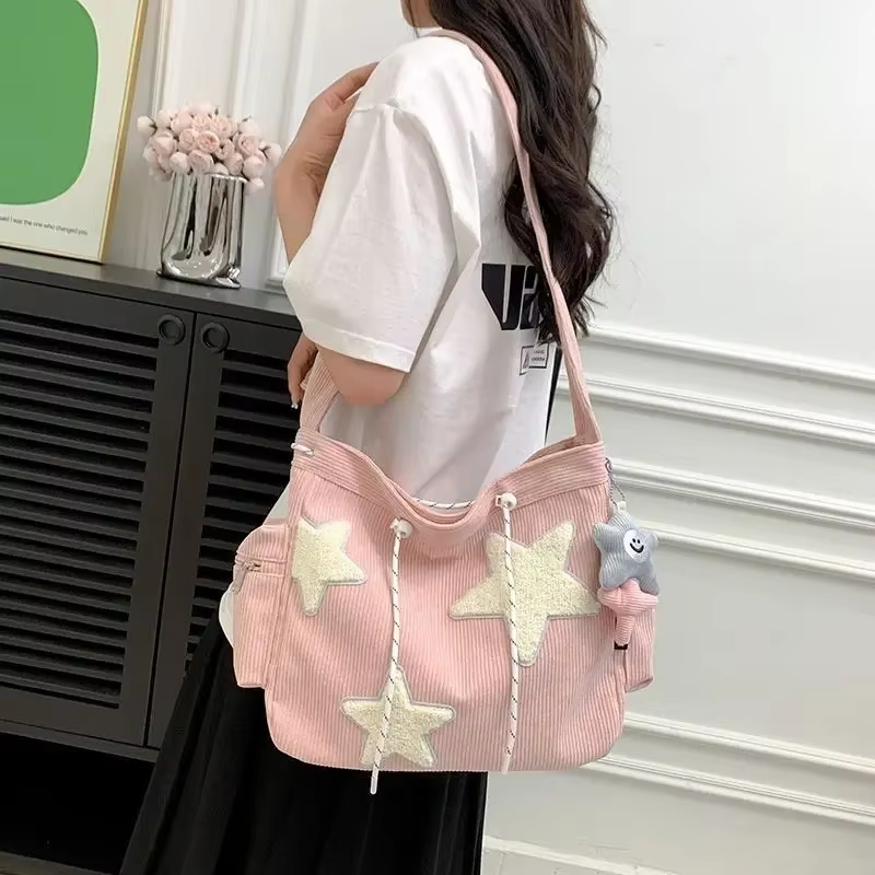 Bolsa Tote Stardust Cotelê