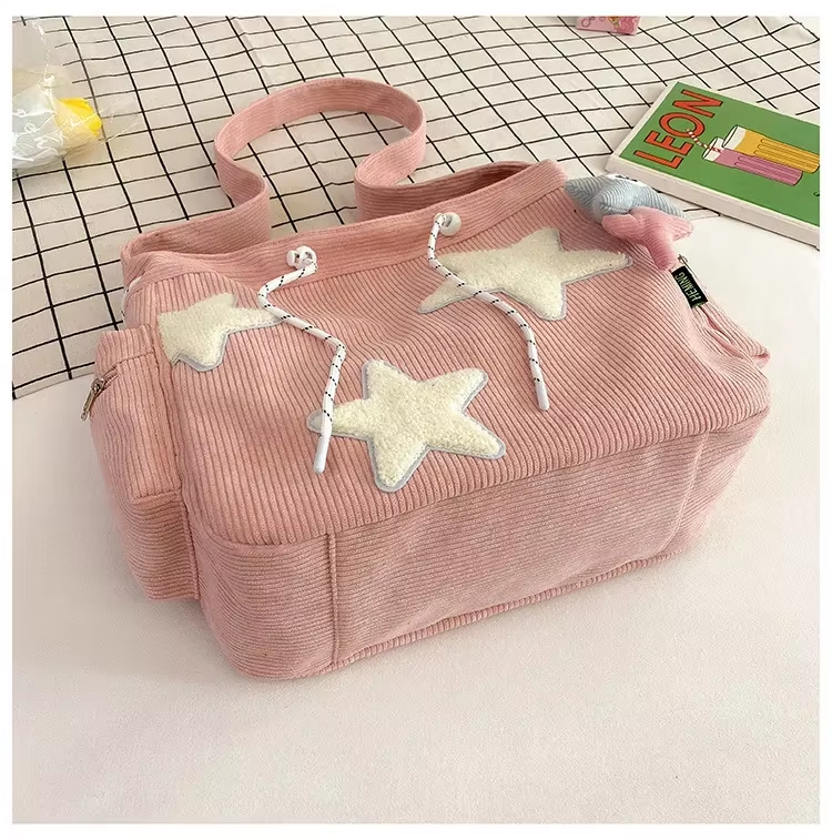 Bolsa Tote Stardust Cotelê
