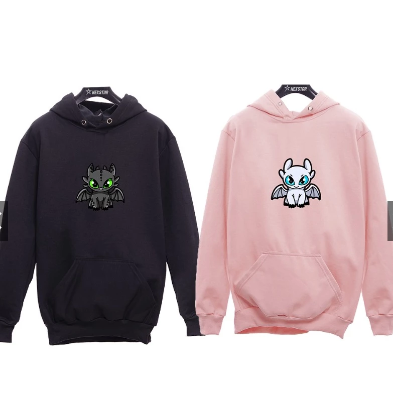 Moletom Kit (2 un.) Casal Banguela e Fúria da Luz, Como Treinar o Seu Dragão