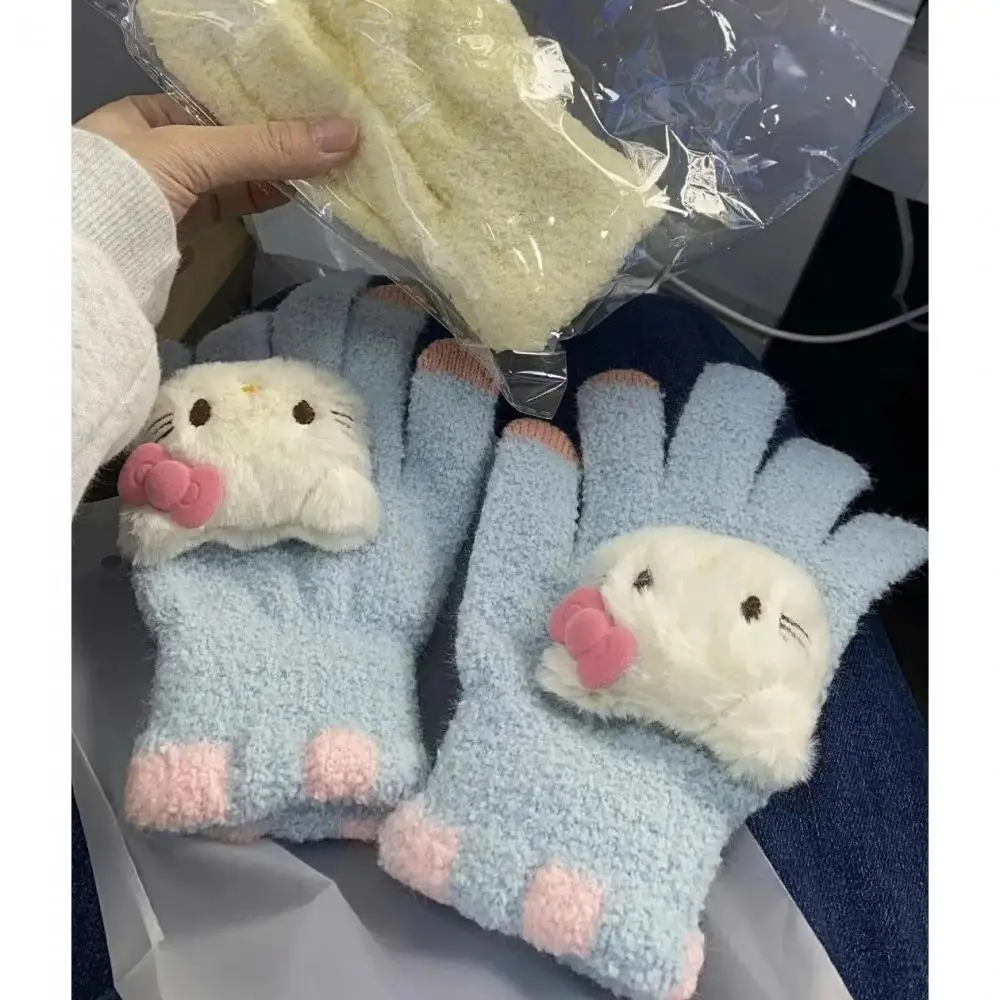 Luva Hello Kitty Plushie, Inverno Kawaii