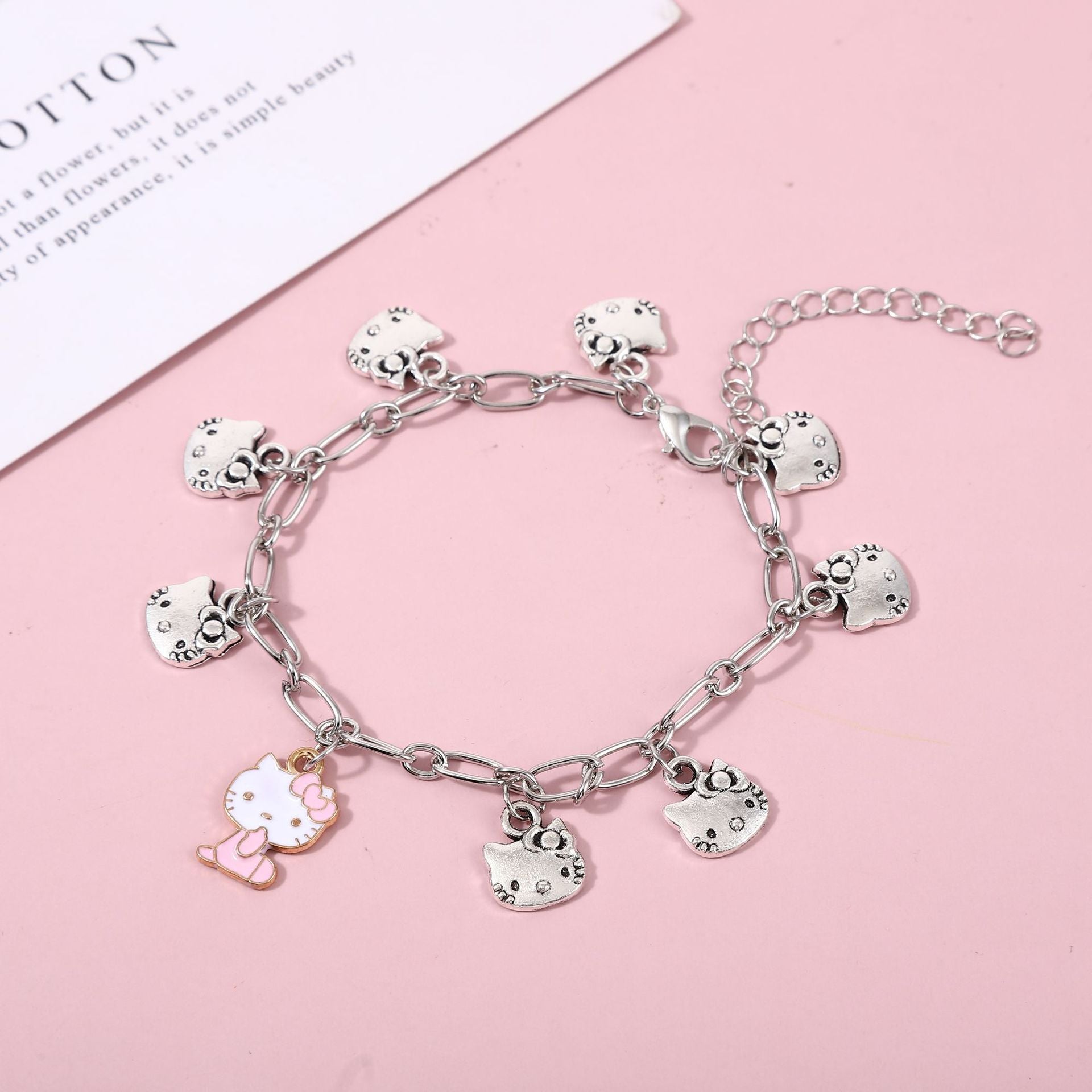 Pulseira Hello Kitty, Gatinha Fofa