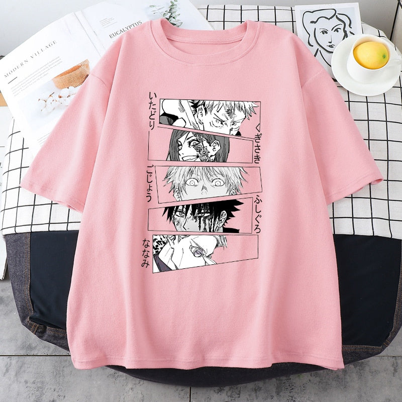 Camiseta Oversized Exorcistas Jujutsu