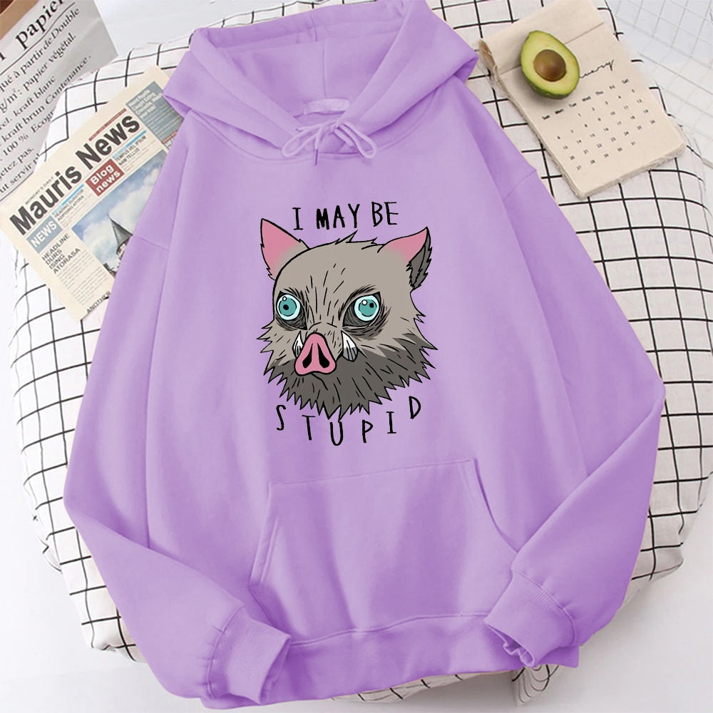 Moletom “I May Be Stupid” - Inosuke