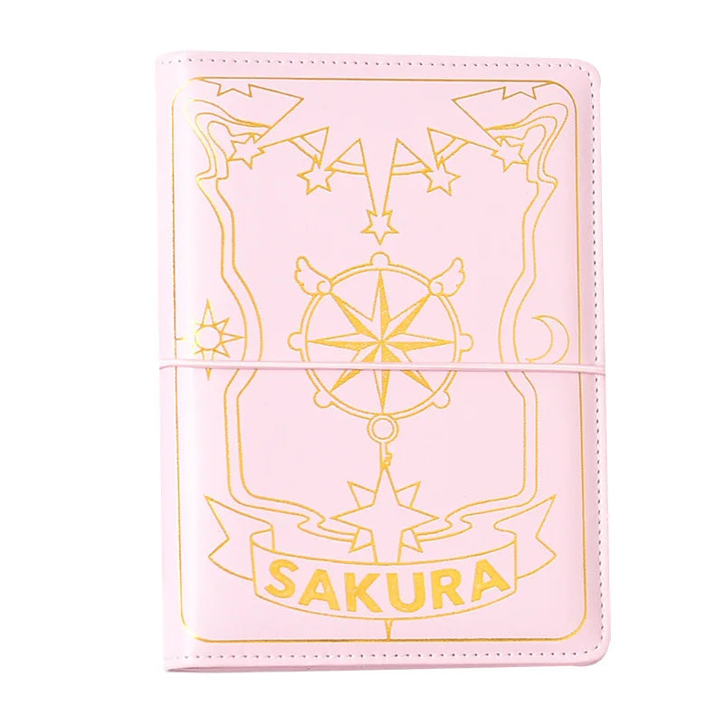 Caderneta Cardcaptor Sakura, Diário e Planner com Espiral Rosa e Acessórios
