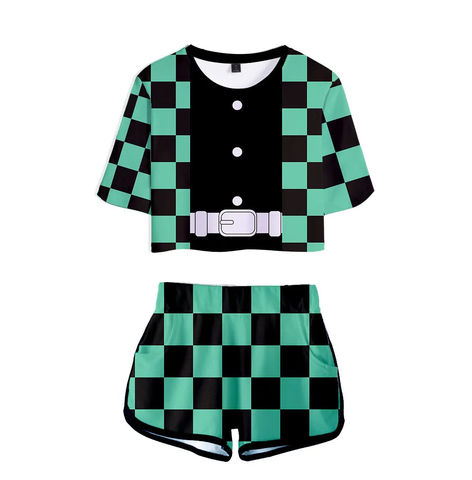 Conjunto Respiração dos Hashira, Kimetsu no Yaiba 3D Adulto e Infantil