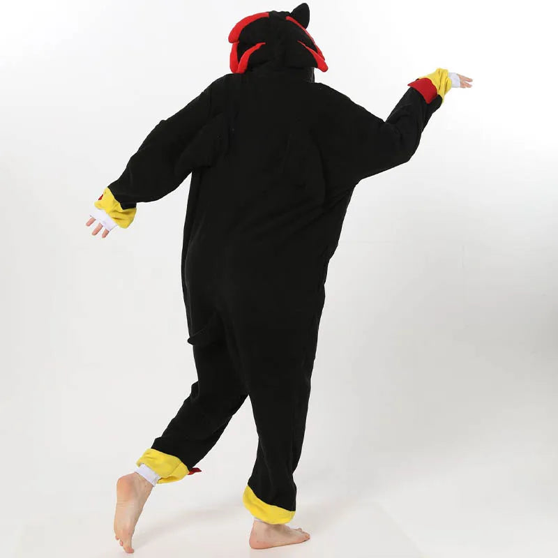 Pijama Cosplay Adulto e Infantil Sonic Kigurumi
