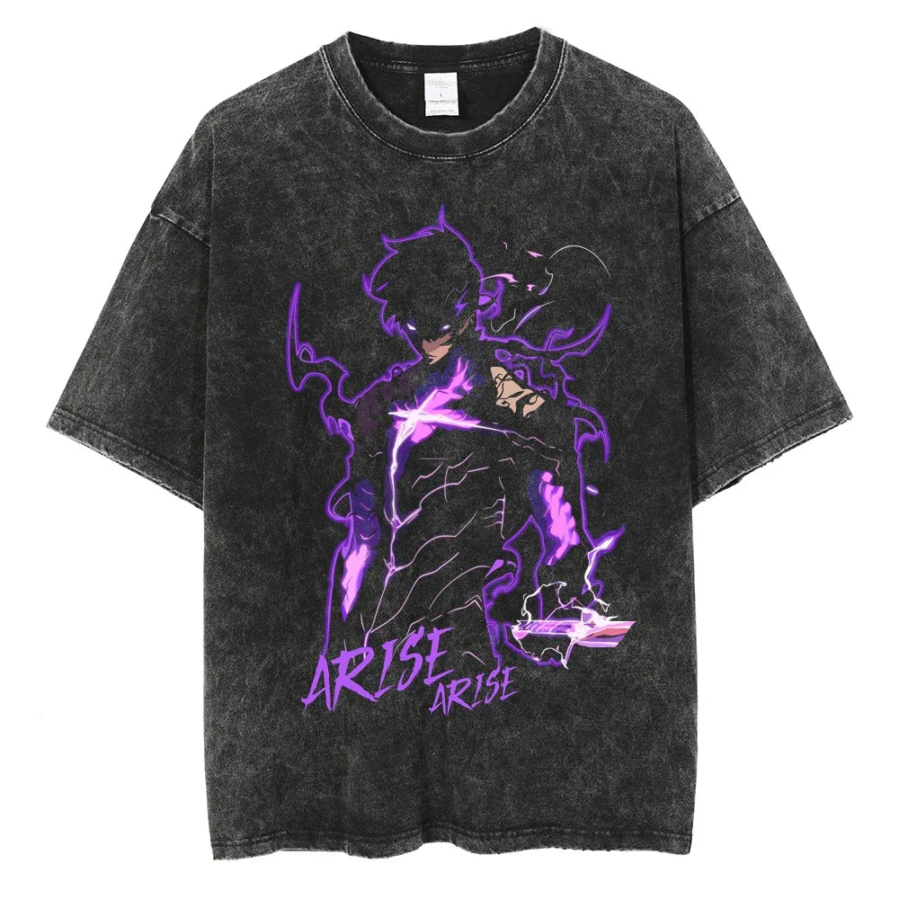 Camiseta Oversized Fúria das Sombras, Solo Leveling