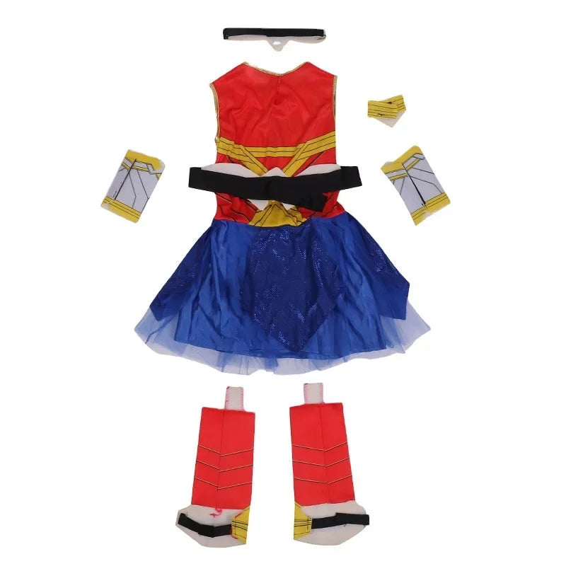 Fantasia Cosplay Infantil Wonder Woman