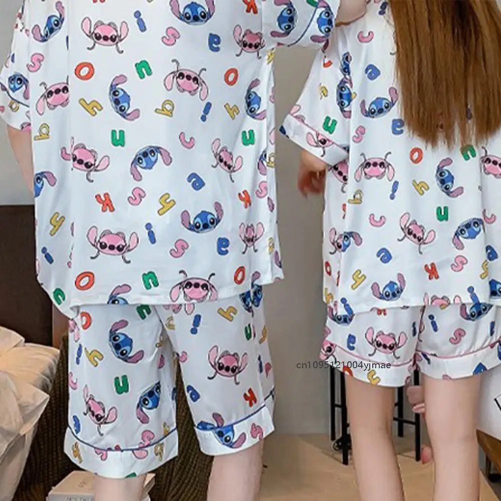 Pijama de Casal Stitch & Angel