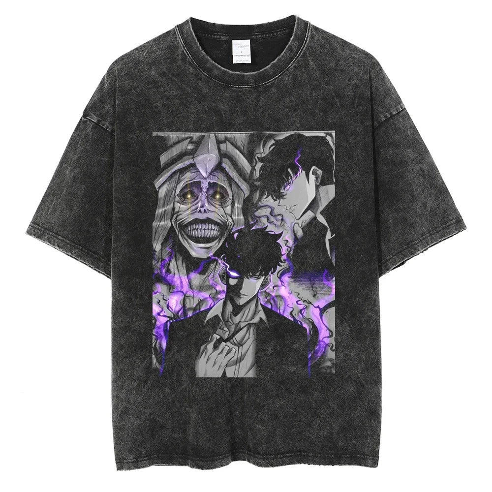 Camiseta Oversized Fúria das Sombras, Solo Leveling