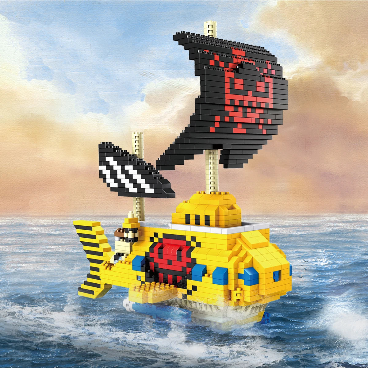 Navios One Piece de Montar, Sunny, Merry, Yuda e Polar Tang