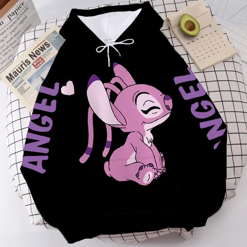 Moletom Casal Stitch & Angel, Disney Love
