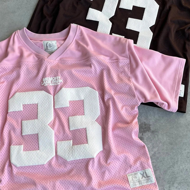 Camisa Jersey Oversized "Memory 33", Y2K Street College
