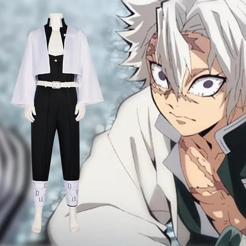 Fantasia Cosplay Adulto e Infantil Sanemi Shinazugawa