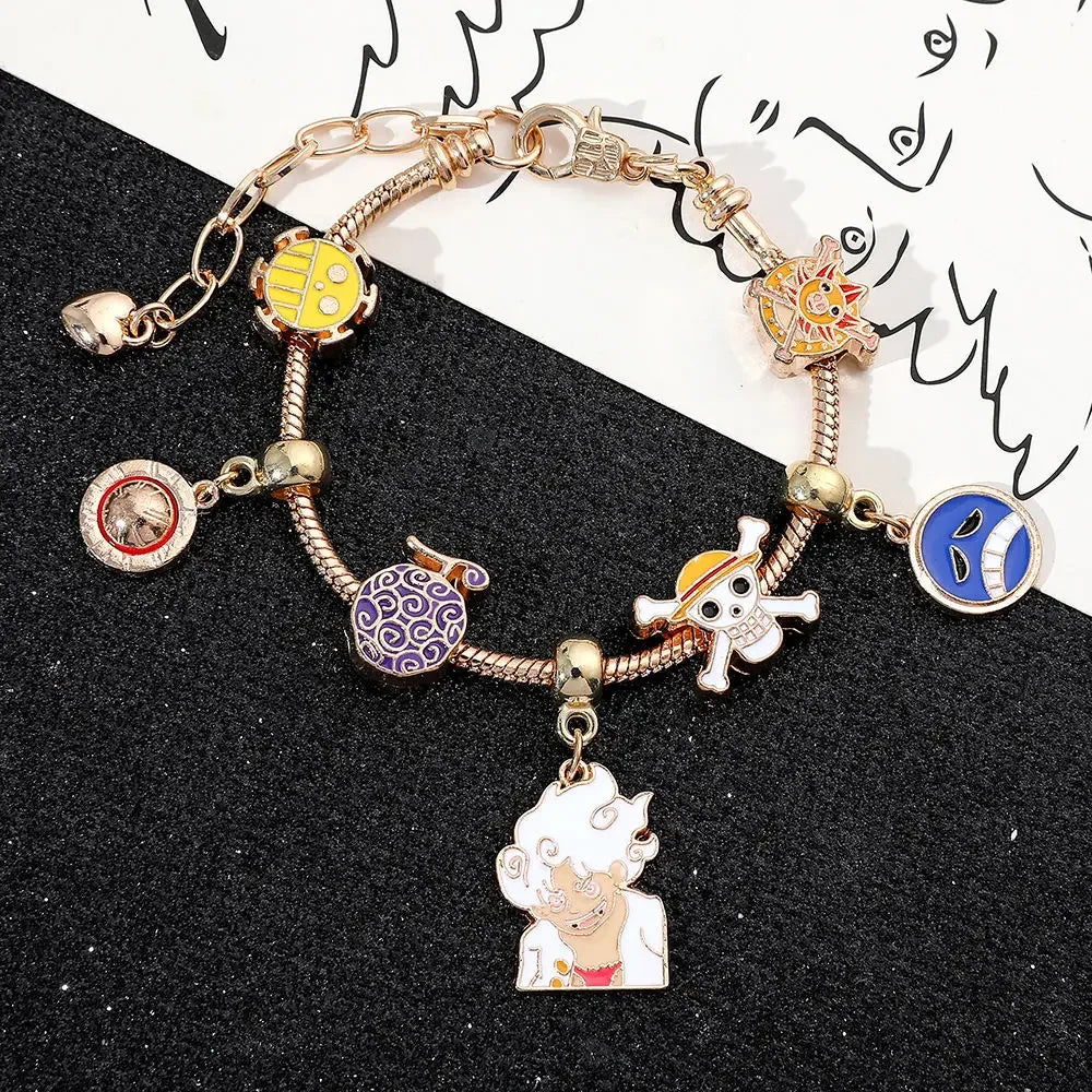 Pulseira Bracelete Pandora One Piece Monkey D. Luffy