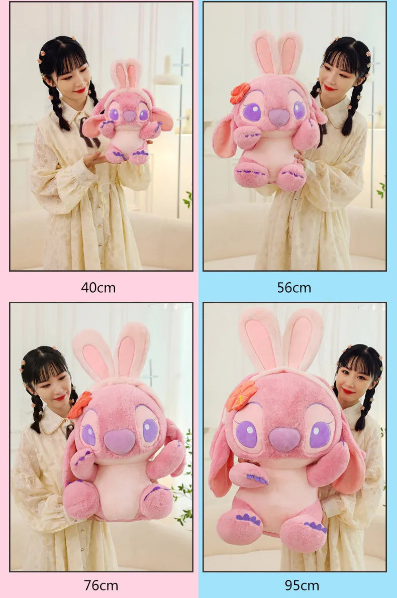 Pelúcia Gigante Stitch & Angel Feliz Páscoa