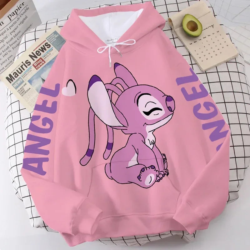 Moletom Casal Stitch & Angel, Disney Love