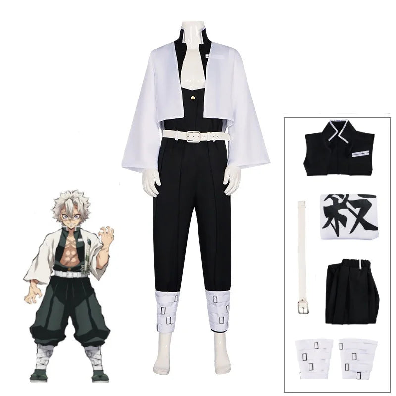 Fantasia Cosplay Adulto e Infantil Sanemi Shinazugawa