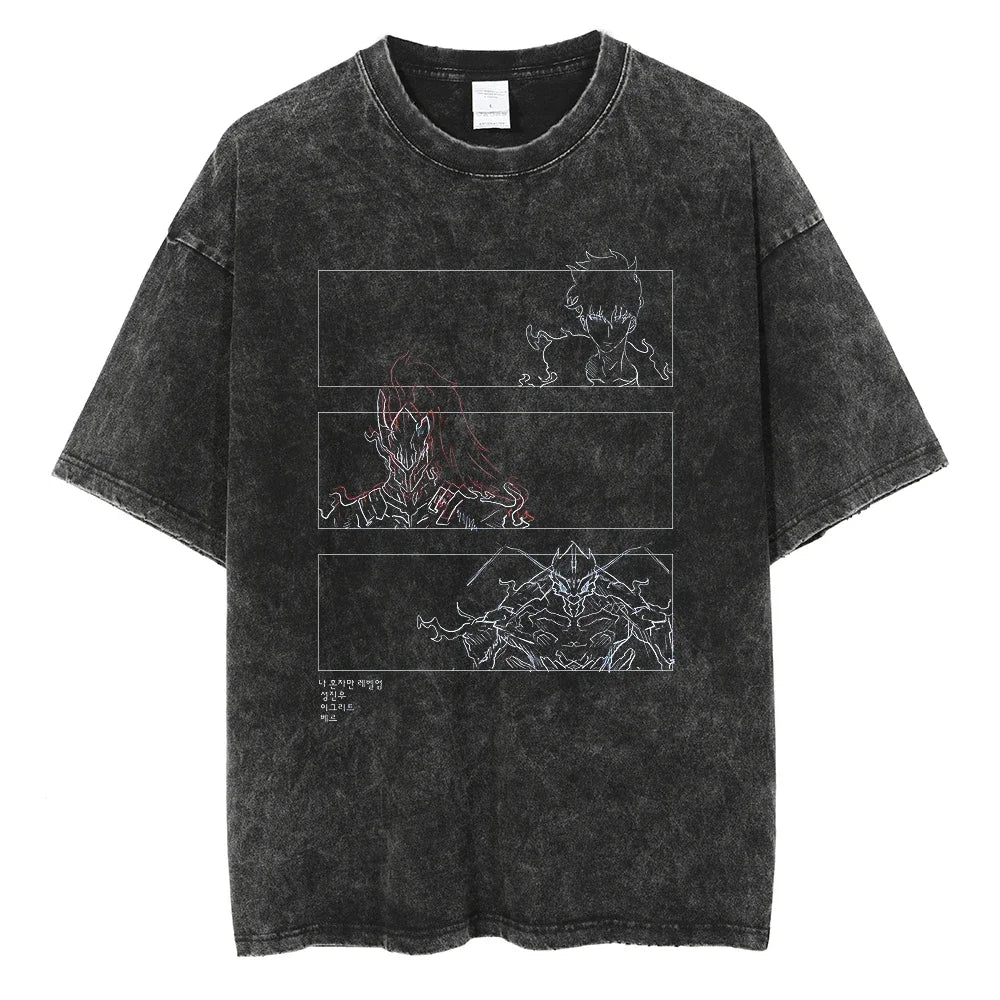 Camiseta Oversized Fúria das Sombras, Solo Leveling