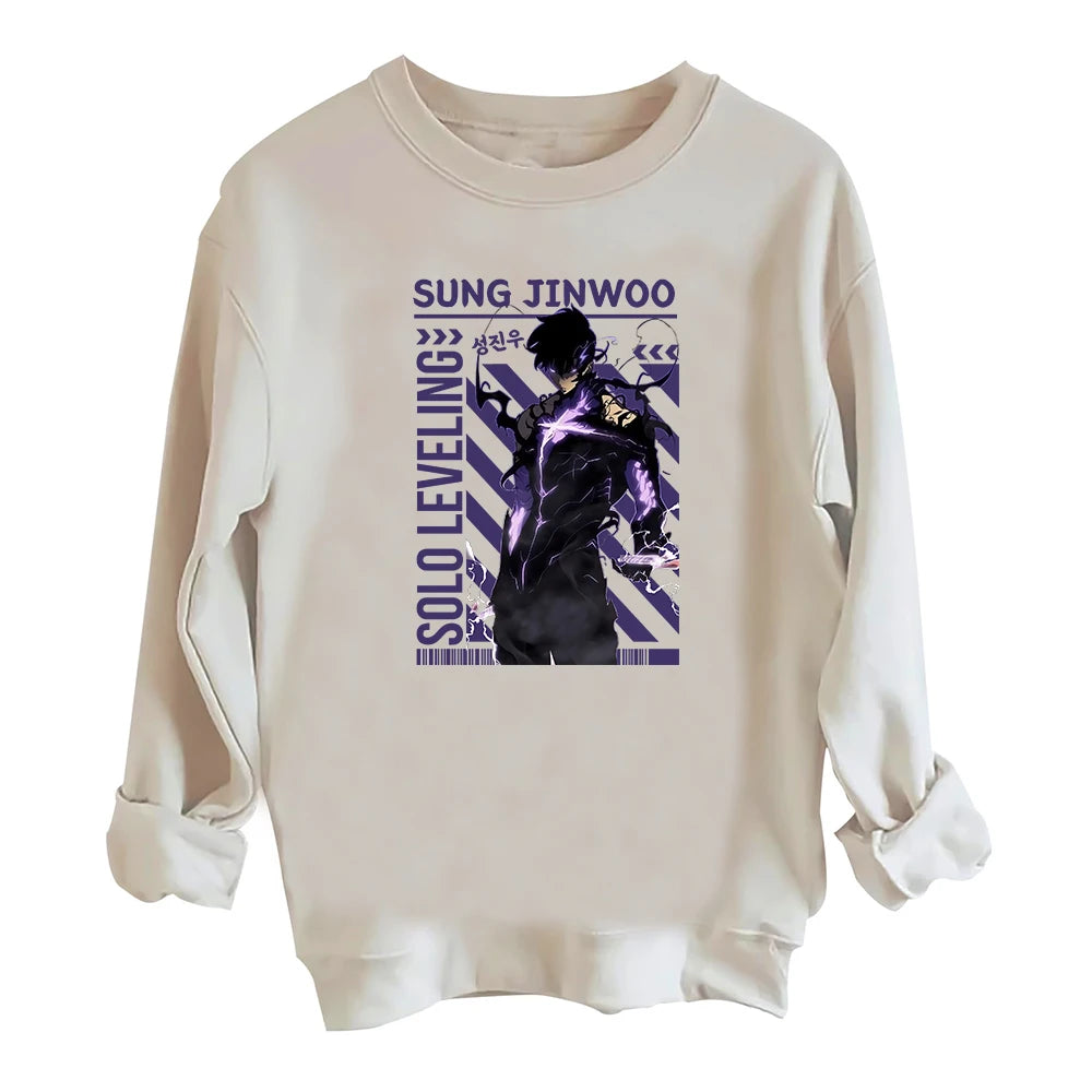 Moletom Gola Redonda Shadow King, Solo Leveling