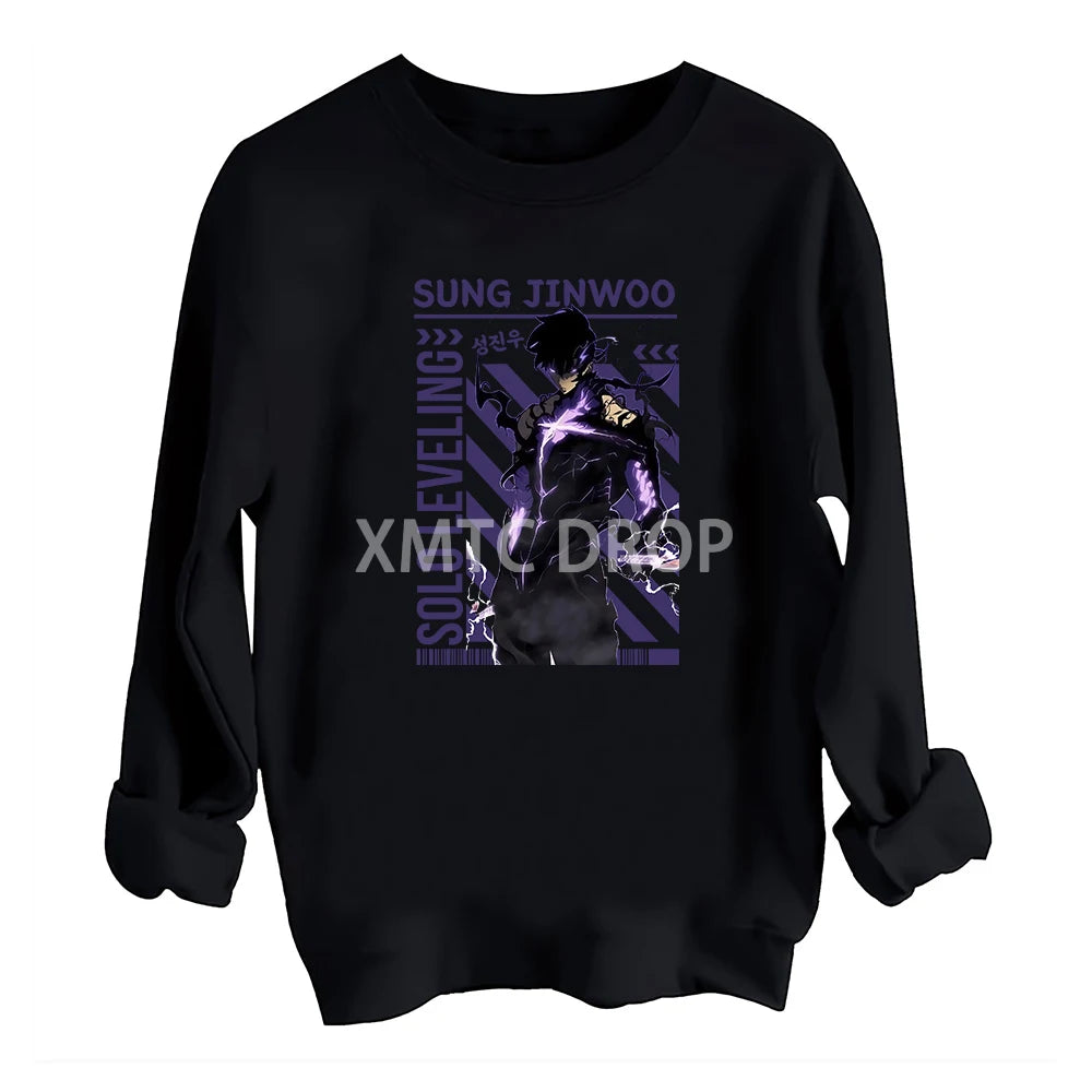 Moletom Gola Redonda Shadow King, Solo Leveling