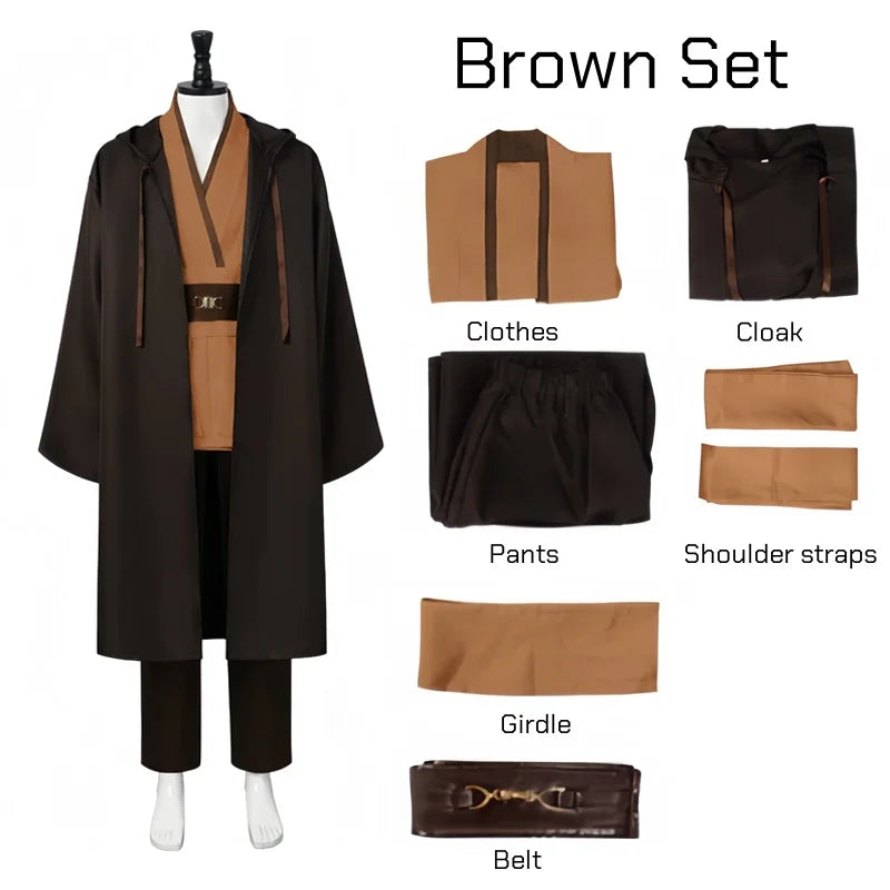 Fantasia Cosplay Jedi Mestre Obi–Wan, Star Wars