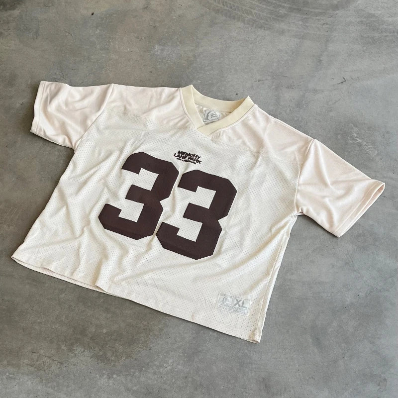 Camisa Jersey Oversized "Memory 33", Y2K Street College