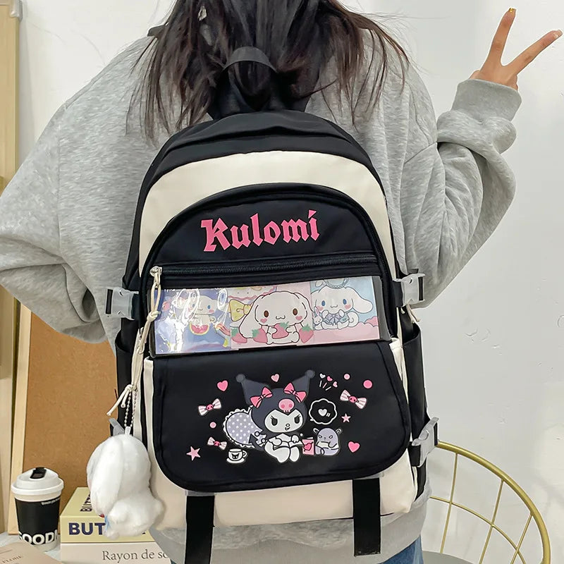 Mochila Kawaii Sanrio – Cinnamoroll, Kuromi e My Melody