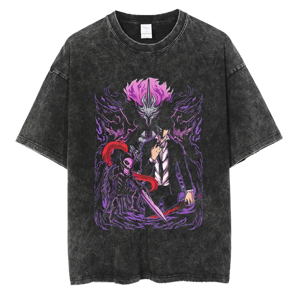 Camiseta Oversized Fúria das Sombras, Solo Leveling