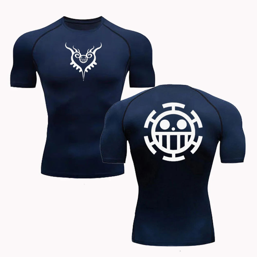 Camiseta DryFit Coração dos Piratas, One Piece Law