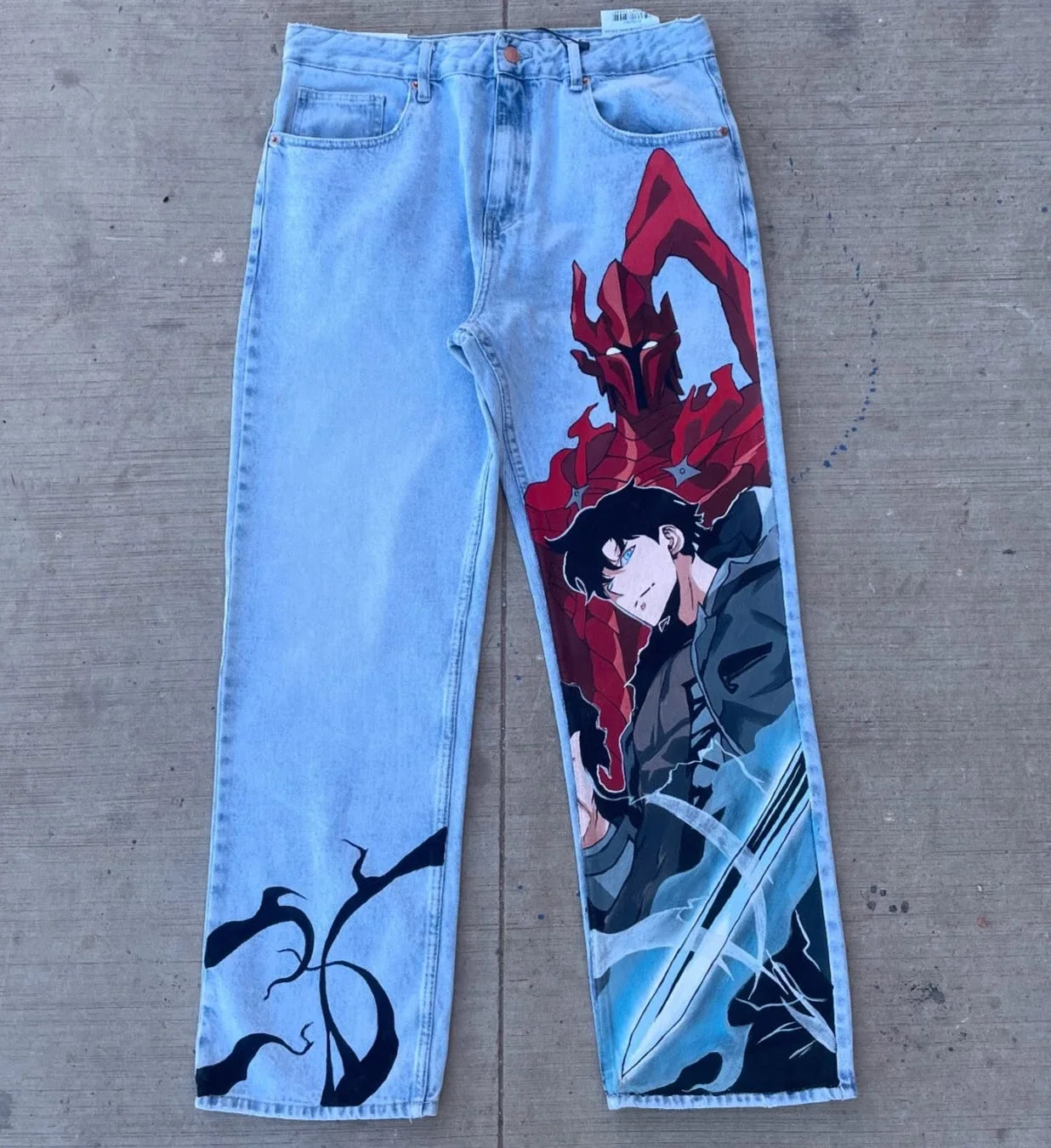 Calça Jeans Solo Leveling: Shadow Strike
