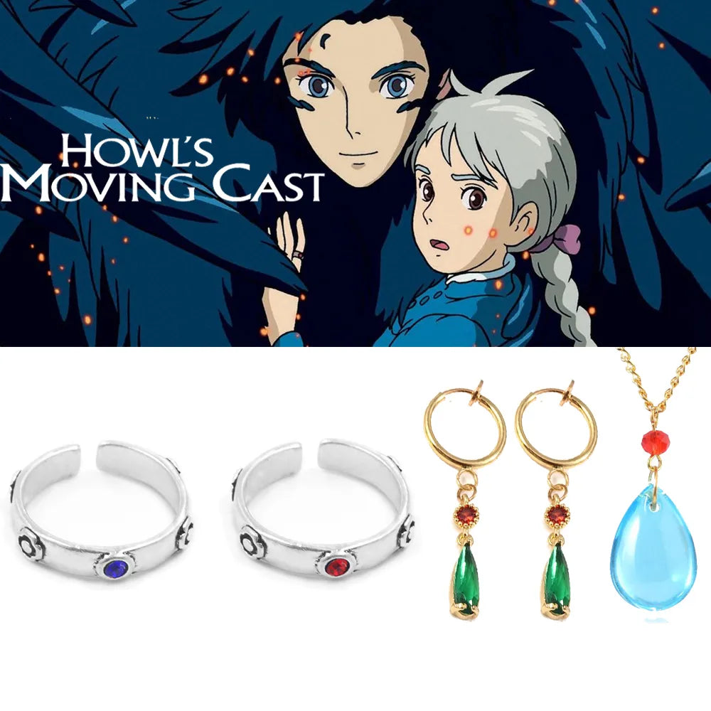Joias Encantadas - Castelo Animado de Howl (Anéis, Brincos e Colares)