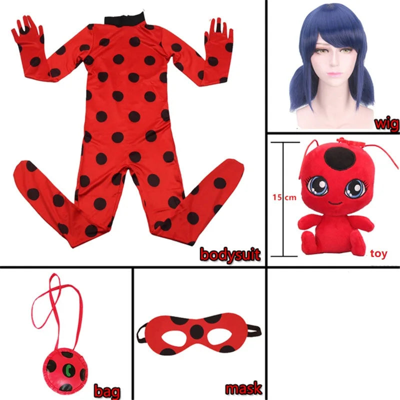 Fantasia Cosplay Infantil Marinette, Ladybug