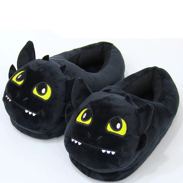 Roupão Banguela + Pantufas, Conjunto Kigurumi Fofinho de Inverno