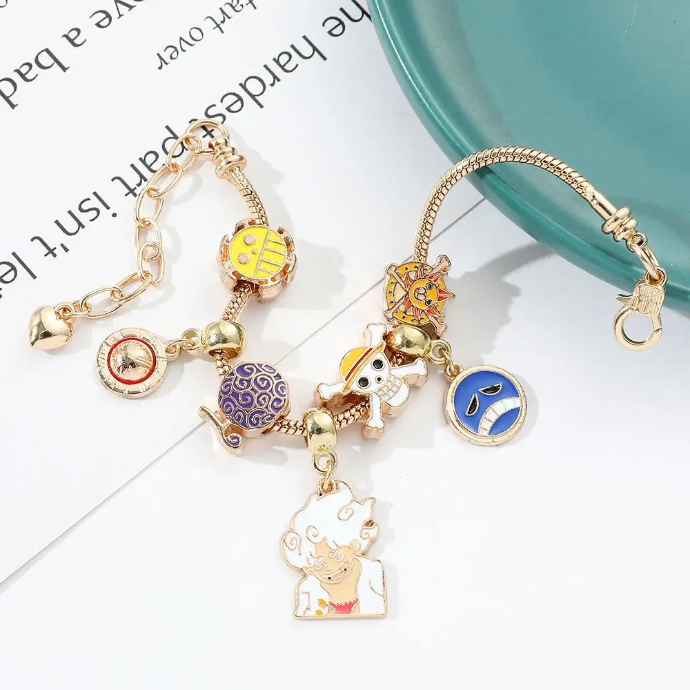 Pulseira Bracelete Pandora One Piece Monkey D. Luffy