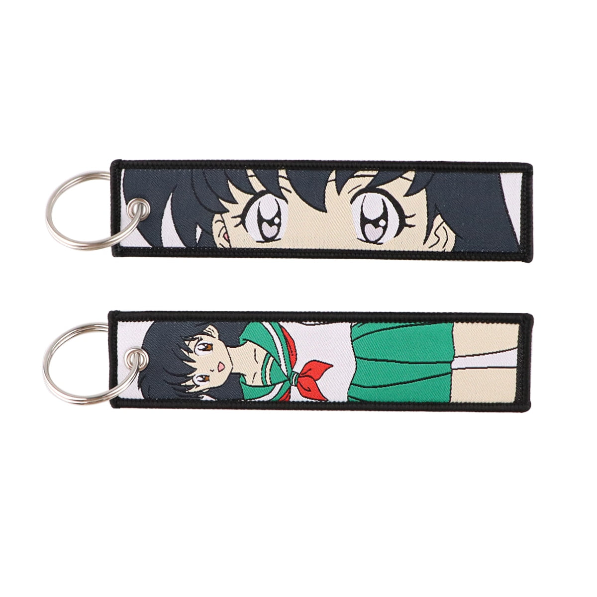 Chaveiro Bordado Inuyasha & Sesshomaru, Dupla Face