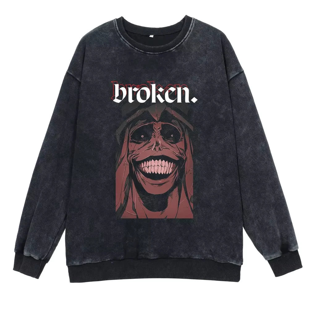 Moletom Vintage Estátua de Deus, Solo Leveling