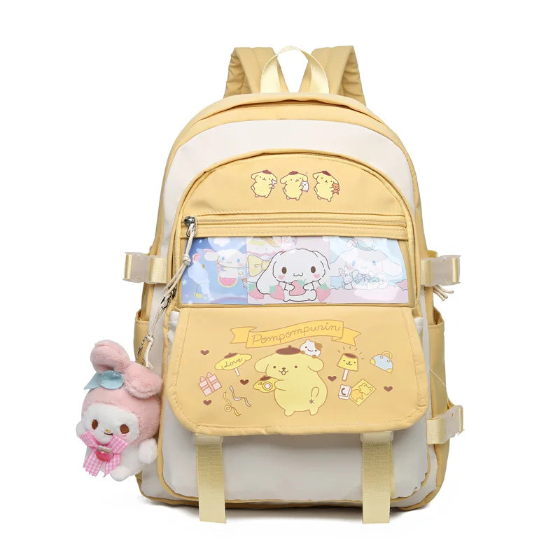 Mochila Kawaii Sanrio – Cinnamoroll, Kuromi e My Melody