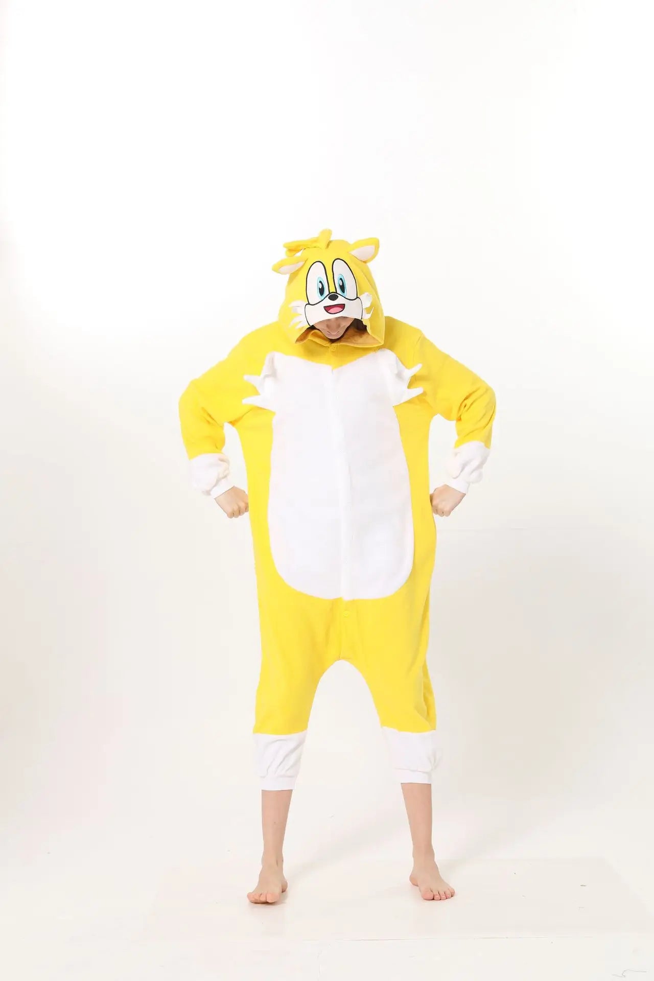 Pijama Cosplay Adulto e Infantil Sonic Kigurumi