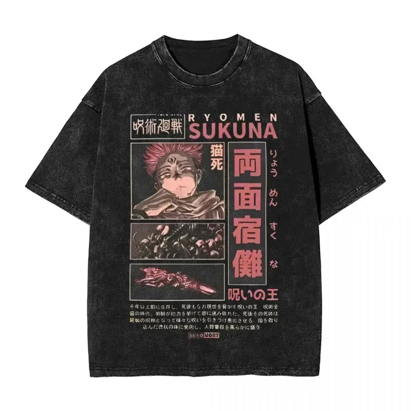 Camiseta Oversized "Feiticeiros de Jujutsu"
