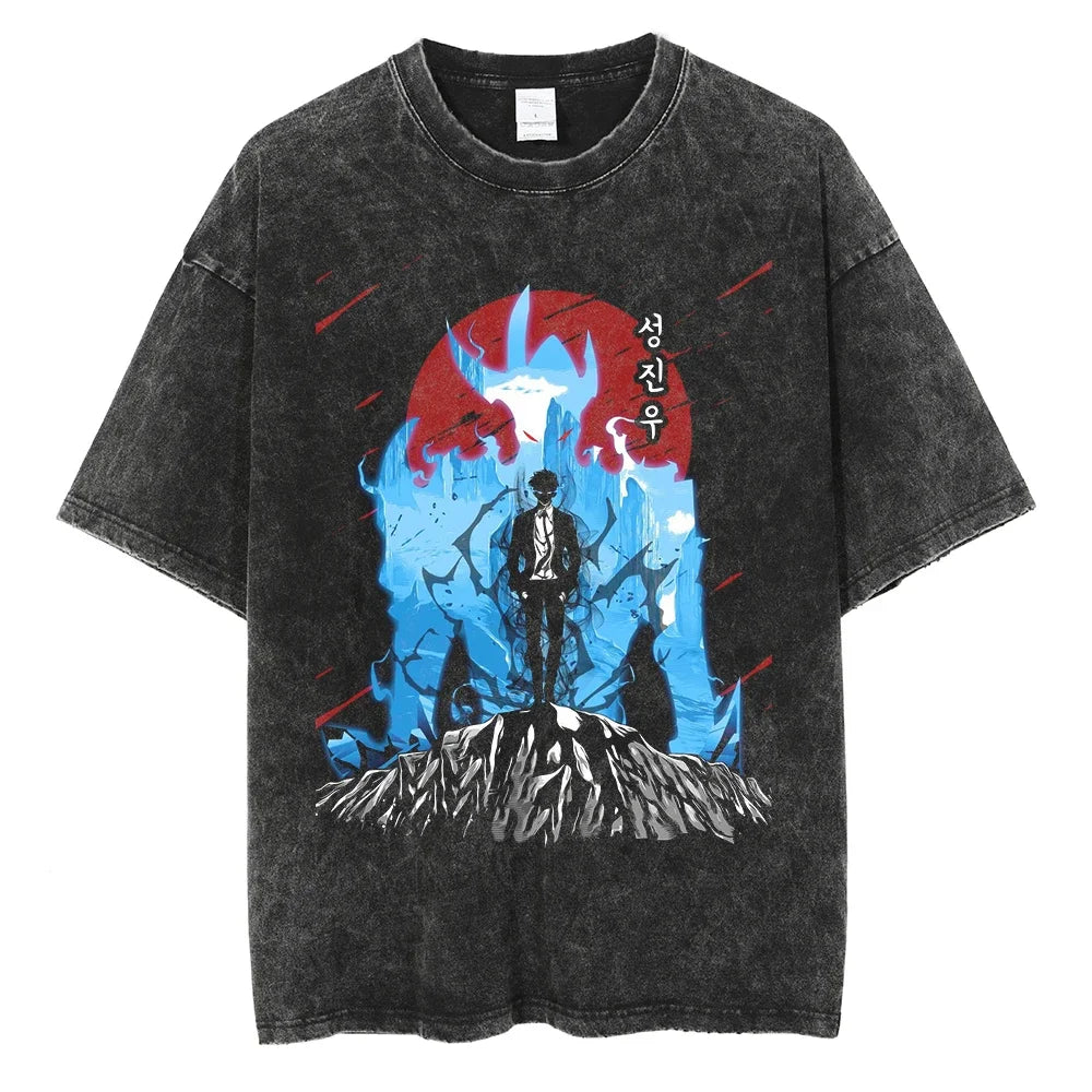 Camiseta Oversized Fúria das Sombras, Solo Leveling