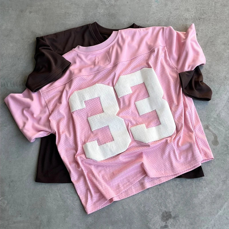 Camisa Jersey Oversized "Memory 33", Y2K Street College