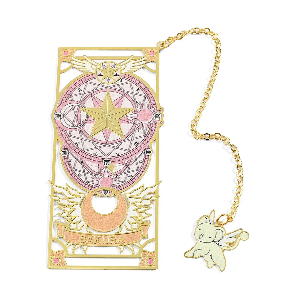 Marcador de Página Mágico Cardcaptor Sakura, Edição Clow Card Metálico