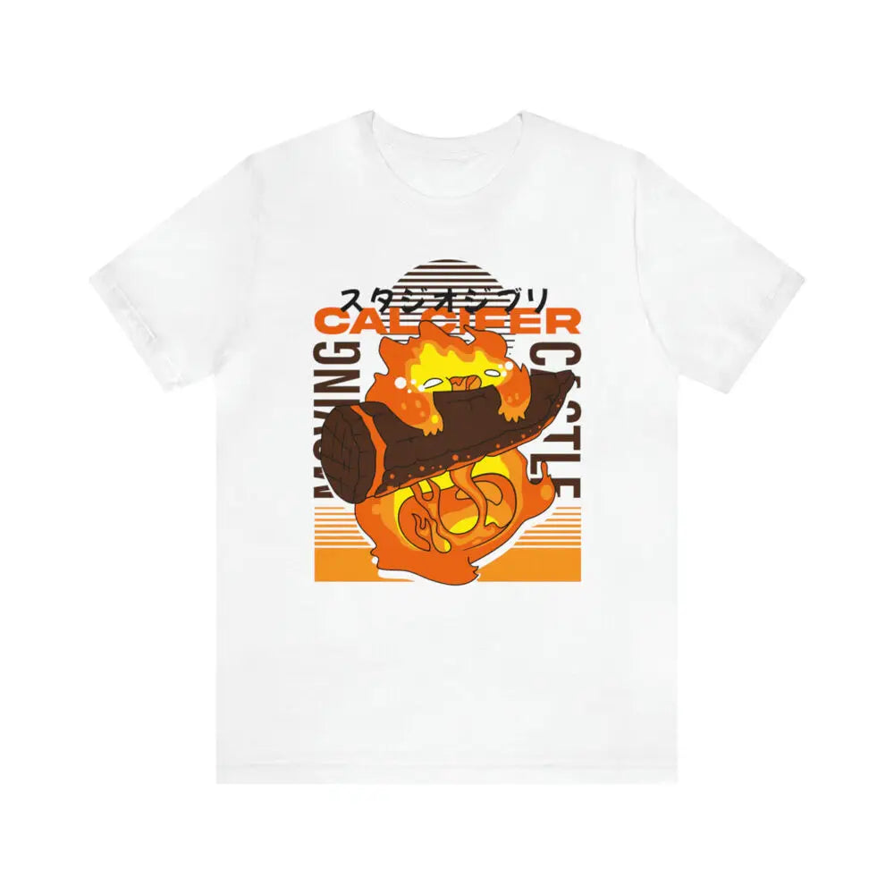 Camiseta Calcifer Flame Retro, Ghibli