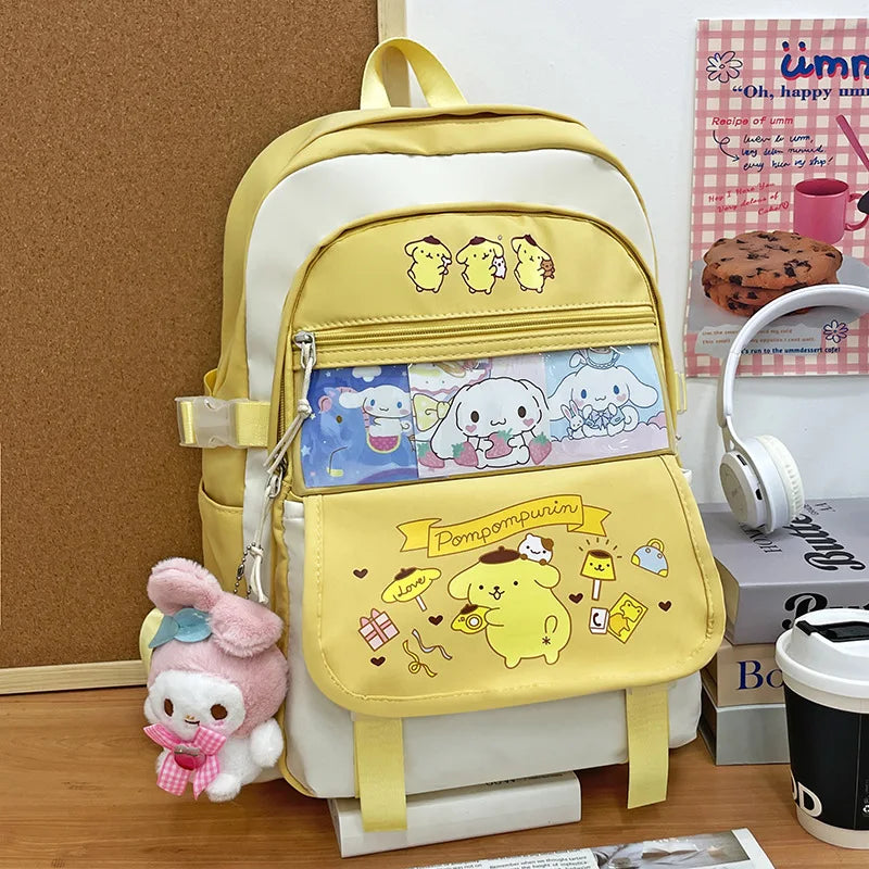 Mochila Kawaii Sanrio – Cinnamoroll, Kuromi e My Melody