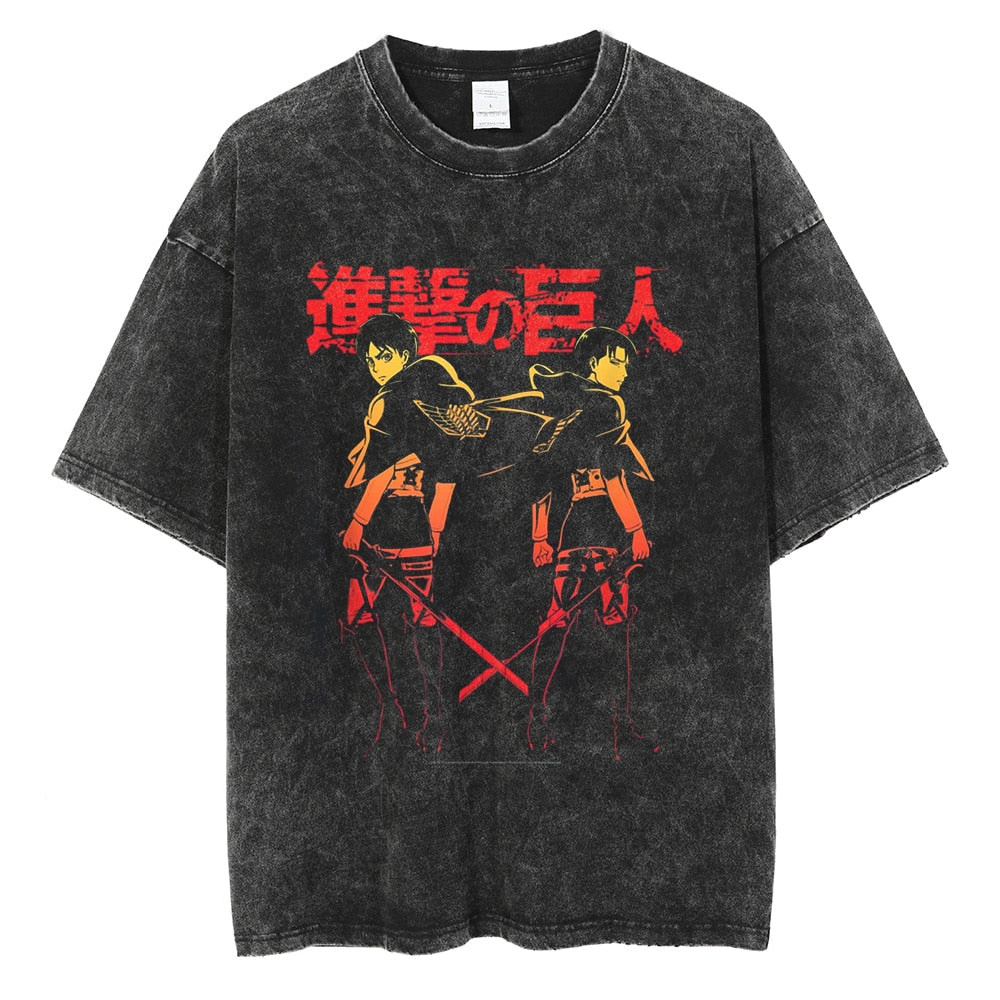 CAMISETA VINTAGE SHINGEKI PRINTS